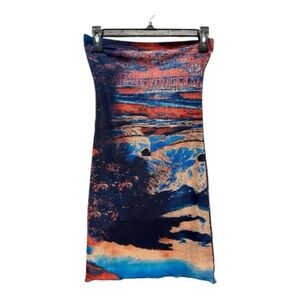 Pretty Garbage Y2K-Revival Style Strapless Dress Small